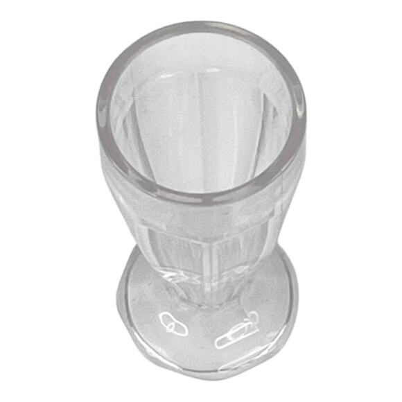 American Girl Doll MILKSHAKE GLASS 3” Tall Smoothie Drinking Tumbler Cup Clear - Picture 4 of 5